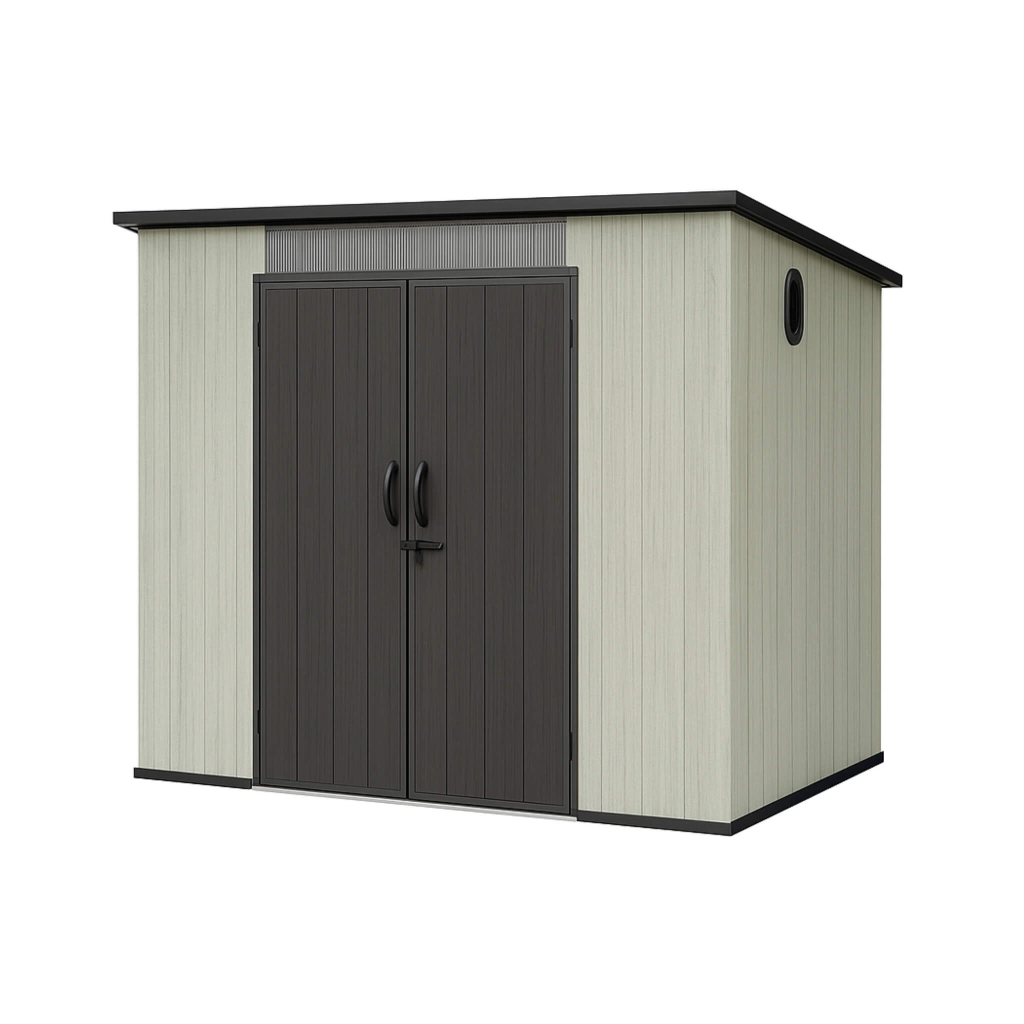 Alora 6x8 ft Outdoor Resin Storage Shed with Lockable Doors