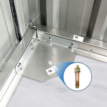 Load image into Gallery viewer, [08X10FT] Alora Large Outdoor Metal Storage Tool Shed With Window And Lockable Doors (SAK32987)