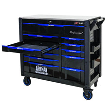Load image into Gallery viewer, 12-Layer Drawer Multi-Purpose Tool Car, With Wheels, Iron Top