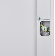 Load image into Gallery viewer, Metal storage cabinets, lockable cleaning tool cabinets, high broom tool organizers, and large storage cabinets in storage store