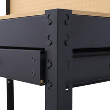 Load image into Gallery viewer, Steel Workbench with Drawer, Pegboard, 4 AC Outlets &amp; 2 USB Ports