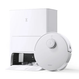 DEEBOT T20 OMNI Robot Vacuum and Spinning Mop with Automatic Lifting and Cleaning Station, Self-Emptying, Smart Mapping, Wi-Fi Connected, LIDAR Navigation, Mop Combo, Pet Hair, Hard Floor