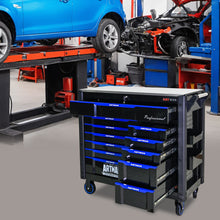Load image into Gallery viewer, 12-Layer Drawer Multi-Purpose Tool Car, With Wheels, Iron Top