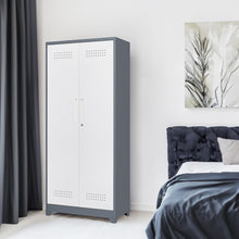 Load image into Gallery viewer, Metal storage cabinets, lockable cleaning tool cabinets, high broom tool organizers, and large storage cabinets in storage store