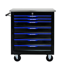 Load image into Gallery viewer, 7 DRAWERS MULTIFUNCTIONAL TOOL CART WITH WHEELS-BLACK+BLUE