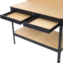 Load image into Gallery viewer, Steel Workbench with Drawer, Pegboard, 4 AC Outlets &amp; 2 USB Ports