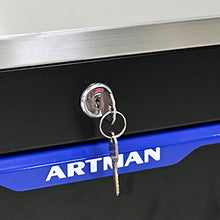 Load image into Gallery viewer, 5 DRAWERS MULTIFUNCTIONAL TOOL CART WITH WHEELS-BLACK+BLUE