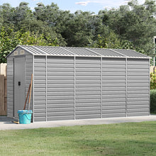 Load image into Gallery viewer, vidaXL Garden Shed Metal Outdoor Storage Shed Anthracite Galvanized Steel