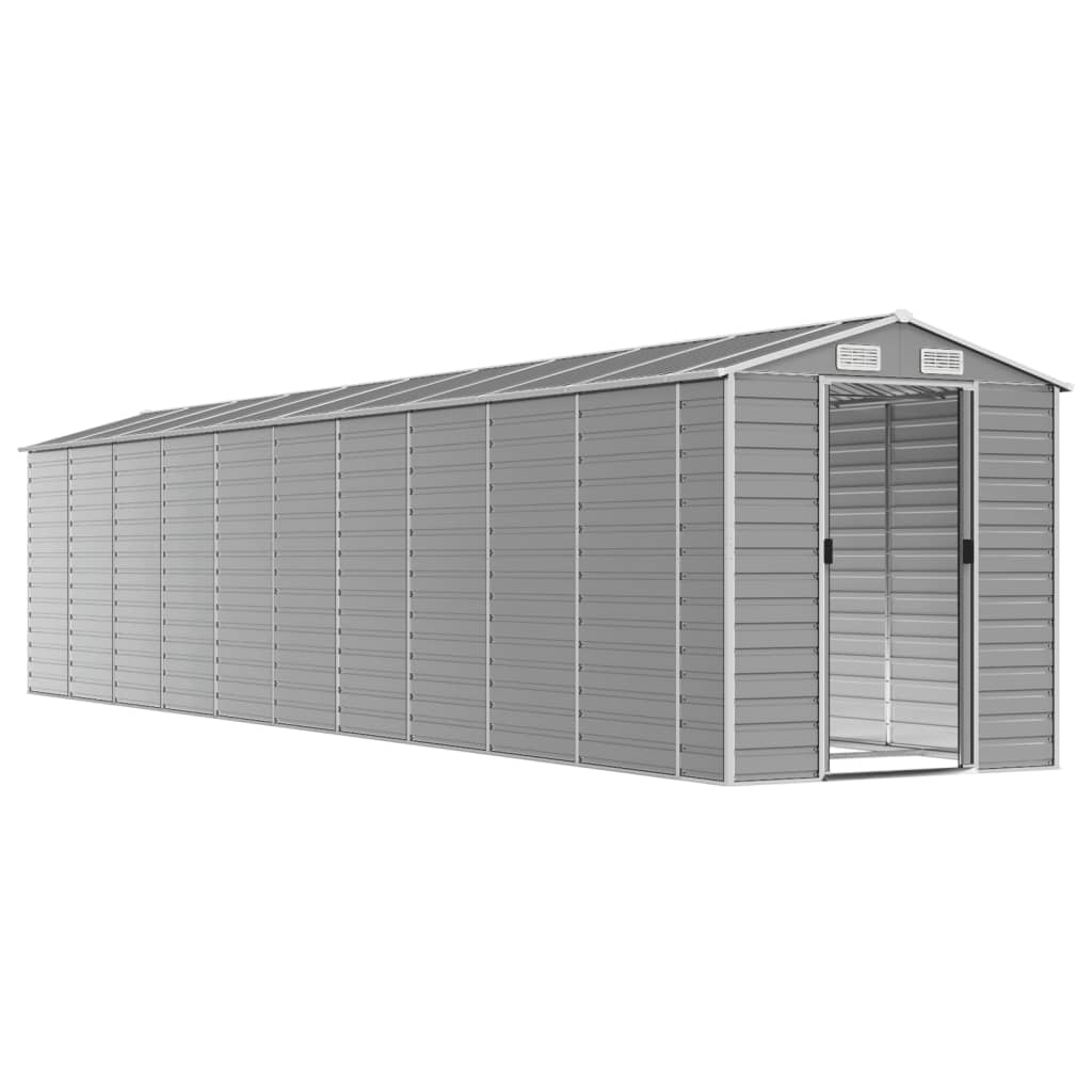 vidaXL Garden Shed Metal Outdoor Storage Shed Anthracite Galvanized Steel