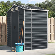 Load image into Gallery viewer, vidaXL Garden Shed Metal Outdoor Storage Shed Anthracite Galvanized Steel