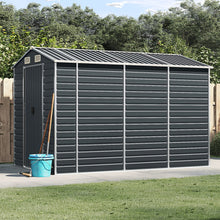 Load image into Gallery viewer, vidaXL Garden Shed Metal Outdoor Storage Shed Anthracite Galvanized Steel