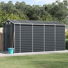Load image into Gallery viewer, vidaXL Garden Shed Metal Outdoor Storage Shed Anthracite Galvanized Steel