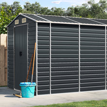 Load image into Gallery viewer, vidaXL Garden Shed Metal Outdoor Storage Shed Anthracite Galvanized Steel