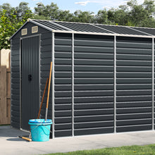 Load image into Gallery viewer, vidaXL Garden Shed Metal Outdoor Storage Shed Anthracite Galvanized Steel
