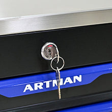 Load image into Gallery viewer, 7 DRAWERS MULTIFUNCTIONAL TOOL CART WITH WHEELS-BLACK+BLUE