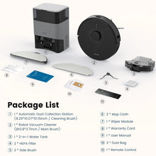 Load image into Gallery viewer, Robot Vacuum and Mop Combo L40 with 60 Days Self-Empty Station Voice Control Home Mapping