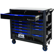 Load image into Gallery viewer, 12-Layer Drawer Multi-Purpose Tool Car, With Wheels, Iron Top