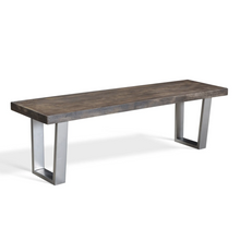 Load image into Gallery viewer, Lark Grey Mango Wood Bench