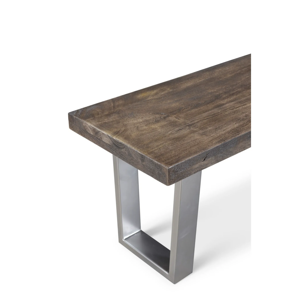 Lark Grey Mango Wood Bench