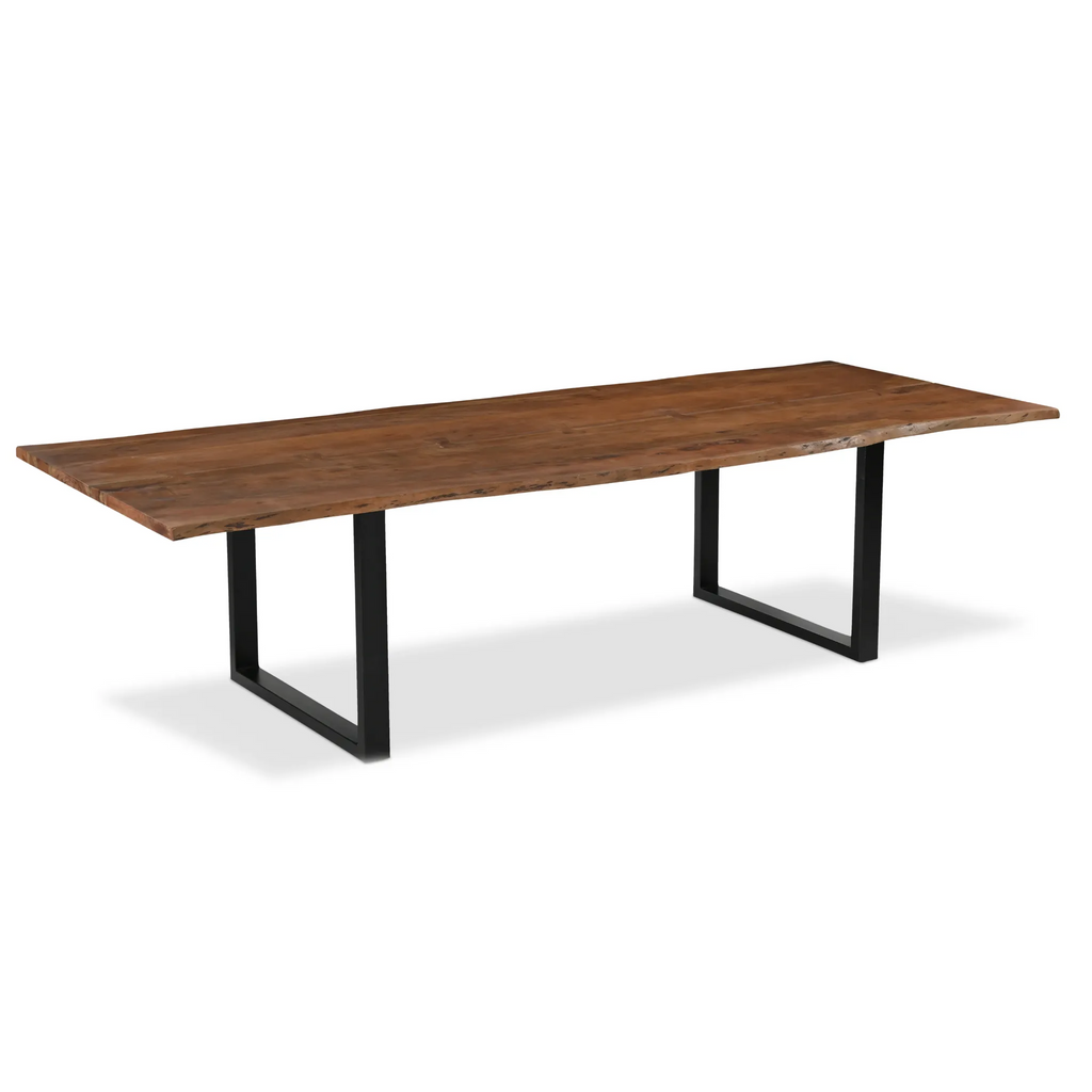Athea Butterfly Dark live Edge Dining Table - 120"