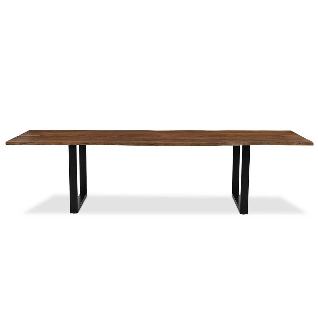 Athea Butterfly Dark live Edge Dining Table - 120"