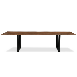 Athea Butterfly Dark live Edge Dining Table - 120