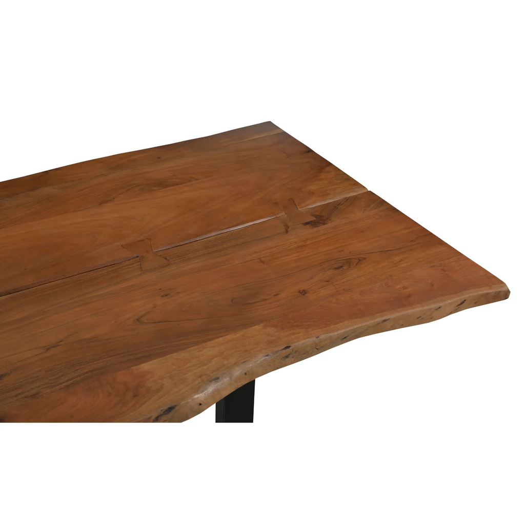 Athea Butterfly Dark live Edge Dining Table - 120"