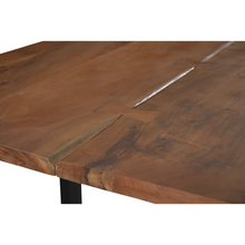 Load image into Gallery viewer, Athea Butterfly Dark live Edge Dining Table - 120"