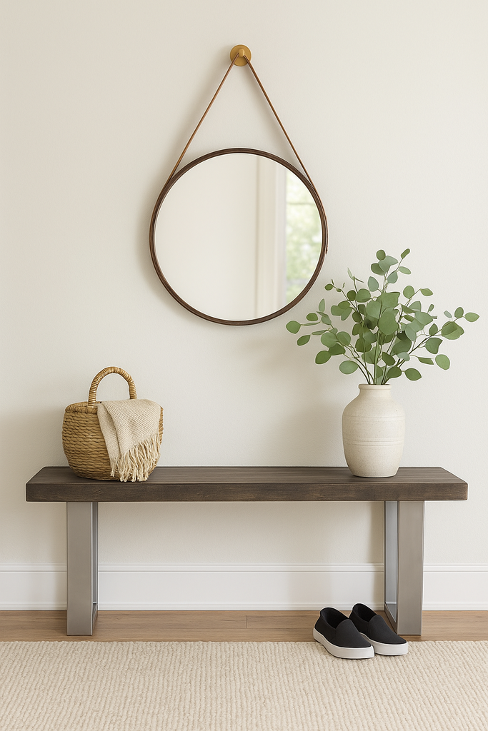 Lark Grey Mango Wood Bench