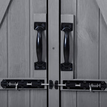 Load image into Gallery viewer, Outdoor 5.3ft Hx4.6ft L Wood Storage Shed Tool Organizer,Garden Shed, Storage Cabinet with Waterproof Asphalt Roof Gray