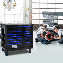 Load image into Gallery viewer, 12-Layer Drawer Multi-Purpose Tool Car, With Wheels, Iron Top