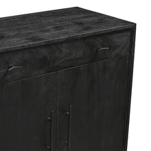 Load image into Gallery viewer, Grackle Solid Wood 4 Door Sideboard Buffet Cabinet -  Black