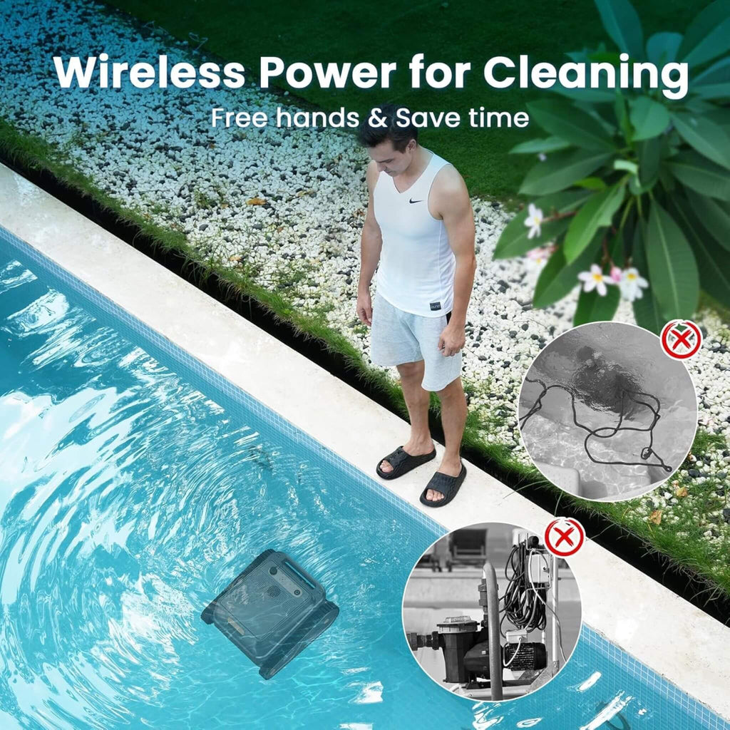 AquaBot Smart Robotic Pool Cleaner With Fast Charging (SAK73916)