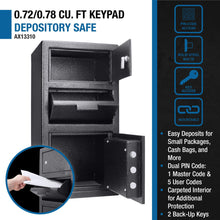 Load image into Gallery viewer, Barska 0.78 CF Heavy-Duty Large Steel Depository Safe With Digital Keypad (SAK75106)