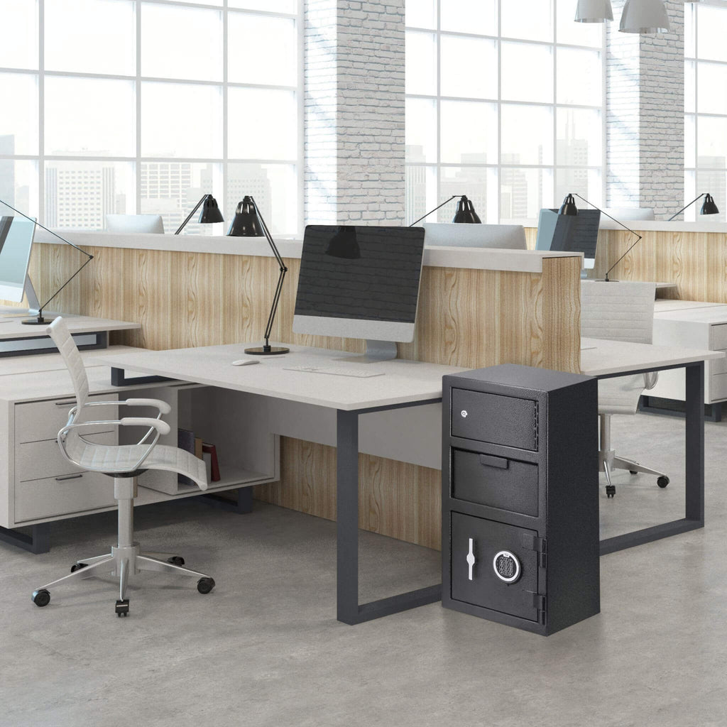 Barska 0.78 CF Heavy-Duty Large Steel Depository Safe With Digital Keypad (SAK75106)