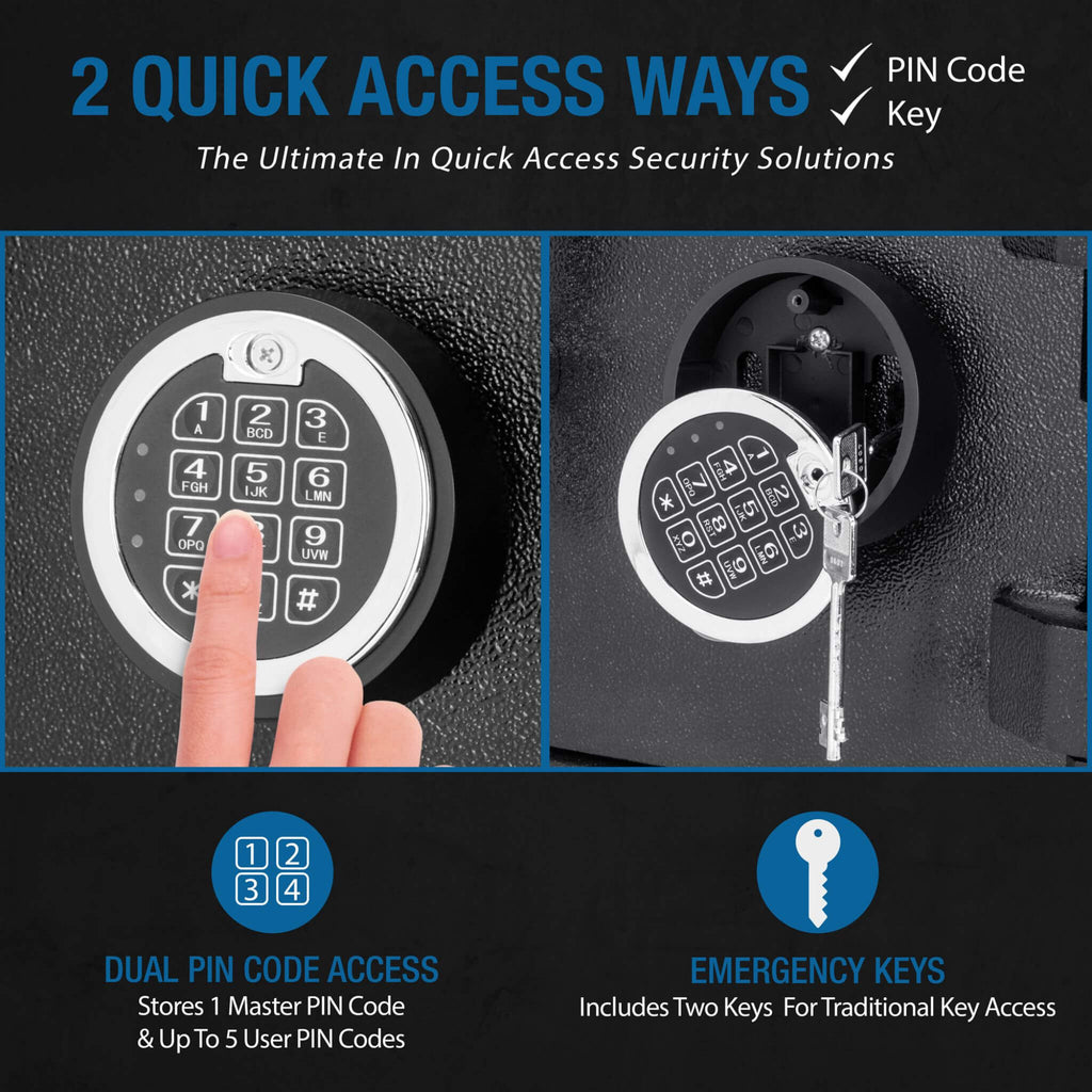 Barska 0.78 CF Heavy-Duty Large Steel Depository Safe With Digital Keypad (SAK75106)