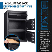Load image into Gallery viewer, Barska 1.60 CF Digital Depository Dual Compartment Security Safe (SAK76021)