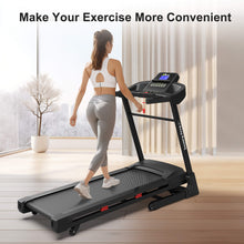 Load image into Gallery viewer, Compact 3.5HP Foldable Electric Treadmill With Bluetooth, LCD Display &amp; 12 Pre-Set Running Programs (SAK25879)