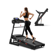 Load image into Gallery viewer, Compact 3.5HP Foldable Electric Treadmill With Bluetooth, LCD Display &amp; 12 Pre-Set Running Programs (SAK25879)
