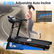 Load image into Gallery viewer, Compact 3.5HP Foldable Electric Treadmill With Bluetooth, LCD Display &amp; 12 Pre-Set Running Programs (SAK25879)