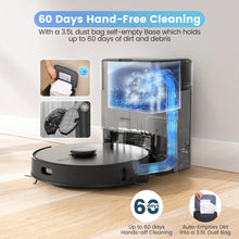 Load image into Gallery viewer, Robot Vacuum and Mop Combo L40 with 60 Days Self-Empty Station Voice Control Home Mapping